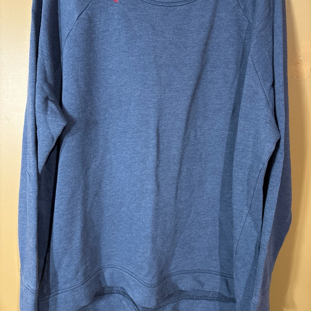 Peace Love World Blue Crewneck Sweater